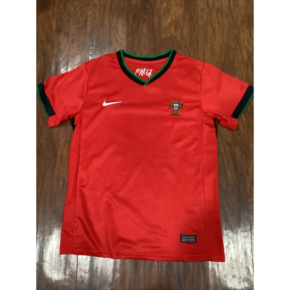 Youth Nike  Portugal National Team Home Football Jersey Rolando 7